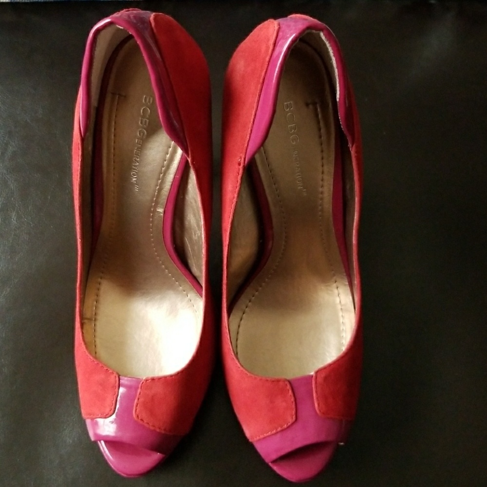 BCBGeneration Peeptoe Heels